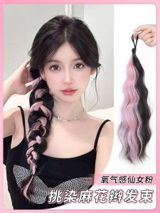 Colorful Highlighted Hair Bundles Fake Braid Hair Dyeing Hair Extension Tool Box Punch Braid Tail Boost Hair Quantity Fake Hair