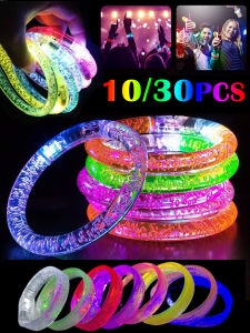 40pcs LED colorful party bracelets luminous party supplies for wedding birthday carnivals birthday concerts new year carnivals
