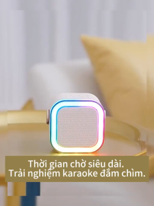 Loa karaoke Bluetooth mini K12 (kèm micro) thiết kế gọn nhẹ đảm bảo hàng chính hãng