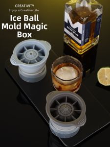 MRUN | Whisky Ice Ball Molds Round Flexible Silicone Ice Tray