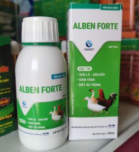 Alben Forte sán dây sán lá giun tròn cho gà 100ml
