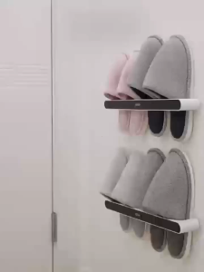 Ecoco ชั้นวางรองเท้าแตะติดผนัง ชั้นวางในห้องน้ำ ชั้นวางผ้าเช็ดตัว ห้องน้ำ ชั้นวางในห้องน้ำ