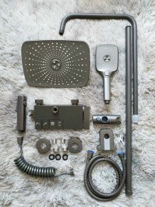 Sen cây tắm đứng hiển thị nhiệt độ hãng PROTSA. Sen Cây Protasa Đồng thau mạ tĩnh điện hàng loại 1 cao cấp.