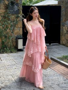 CHOUXIE | Summer Elegant Beachwear White Strap Dress
