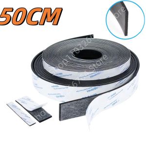 50cm Black Self Adhesive Silicone Rubber Strip High Temperature Resistant Anti-Slip Shock Absorption Collision Avoidance Strip
