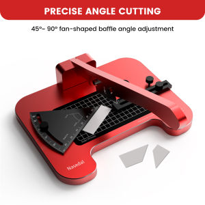 Precision Angle Cutter Accurate Angle Cutter Tool Professional Angle Cutting Station High-Quality Carbon Steel Blade Flexible 45°~90° Fan Baffle Setting