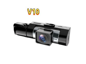 Mini Three styles:V7 V9 V10 1pcs Dual Dash Cam - 3 Channel 1080P Front & Inside & Rear the Right Side +32GB Night Vision HD