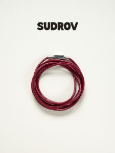 Elegant Luxury Simple Design Leather 925 Silver Bracelet