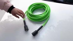 Super Flexible Pressure Washer Hose 15m 2900 PSI/ 200Bar Kink Resistant Power Washer Hose 1/4 CarWash Extension Hose M22-pin 14/15