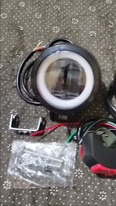 PAKET 2 PCS+SAKLAR Lampu LED Tembak Sorot X2 Kotak Bulat 20 Watt 4D Motor Mobil Daymaker 20Watt 20W Cutoff