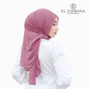 EL ZAHRANA HIJAB Pashmina Oval Ceruty Babydoll Melayu Model Terbaru
