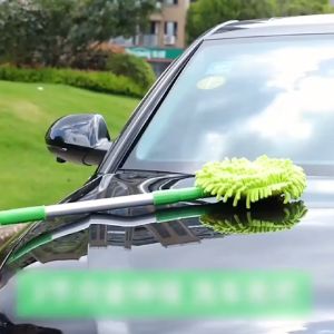 Telescopic Car Wash Brush Mop Microfiber Magic Spin Mop 360 Floor Mop Retractable Mop Rod Feather Duster