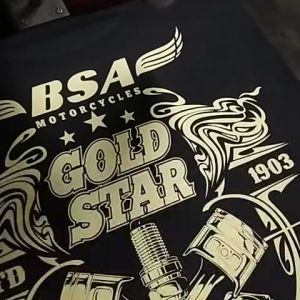 Kaos Pria Dewasa Distro Original Tebal Katun 24s Sablon Koas Motor Bikers Classic Culture Tshirt BSA Blandwire