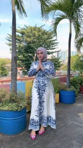 DRESS GAMIS WANITA MAXI ESTILO ALICE IMPORT BKK BANGKOK