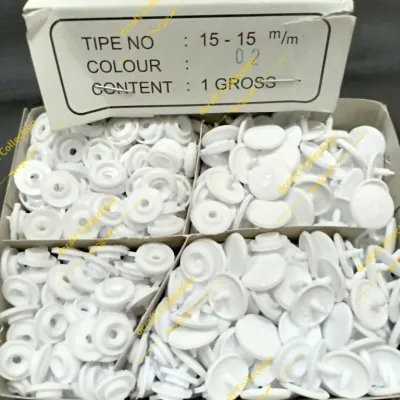 Kancing Snap Jepret Plastik per lusin
