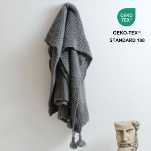 Customized Four-corner Tassels Knit Blanket