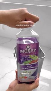 Fason Moppy Pembersih Lantai Organik Anti Lengket 900 ML - Tanpa Licin, Wangi Lavenda, Ukuran 5 Liter