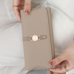 Fashionable Large Capacity Folding Long Wallet for Women Multi-Card Slot Simple Design Wallet Card Holder Integrated