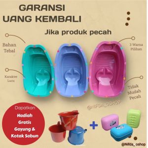 Bak Mandi Bayi Murah Bonus Gayung & Kotak Sabun