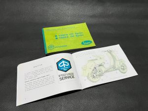 Manual book buku panduan pedoman pengguna pemakaian perawatan vespa super sprint muda dsb detail original produk baru bagus murah grosir eceran