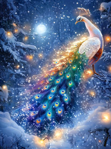 Huacan New Arrivals 2026 DIY Diamond Painting Peacock Winter Diamond Mosaic Animal Landscape Complete Kit Gift