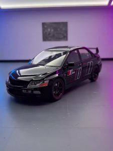 1:24 Scale Mitsubishi EVO9 Models Cars Toys Alloy Diecast Wheels Turned Miniature Vehicle with Light Music Car Kids Edutainment