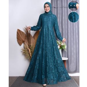 (COD) gamis burkat terbaru / gamis pesta bisa buat seragaman free masker ukuran dari m.l.xl.xxl.xxxl
