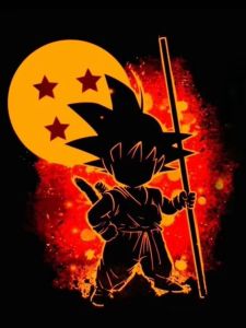 Bandai | Diamond Painting Dragon Ball Goku Anime Design Mosaic Handmade Artwork Round/Square Diamonds Exquisite Gift Home Decor