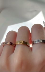 Timeless 14k ring. (แหวนสแตนเลสลายเลขโรมัน สวย ทน ใส่ลุยได้ไม่ต้องระวัง ไม่ลอก ไม่ดำ)