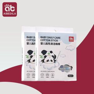 baby sticky cotton swab double tips ear and nose multifunctional cleaning stick Bamboo Cotton Swab buds Makeup Cleaning Kid Baby