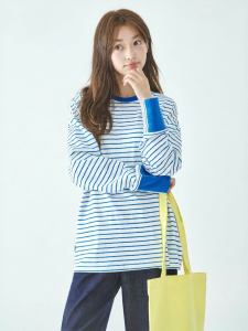 KECHU | Girls & Teens Cotton Round Neck Striped T-shirt