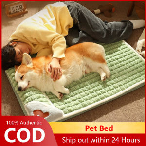Dog mat Dog bed Dog sofa warm sleeping in winter Removable and washable kennel floor mat Pet bed all-season sleeping mat Cat bed