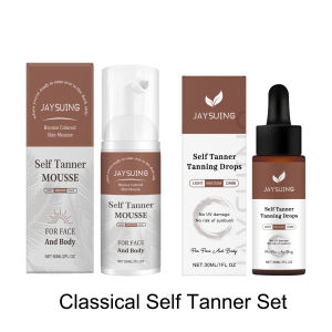EELHOE | 1~3h Self Tan Express Mousse Fast Acting Fake Tan Develops for Dark Fake Tan Face Body Fast-Absorbing Moisturizing Tan Boosting