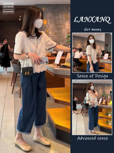 Slimming Casual Two-Piece Set Womens Spring Summer Fashion Pear Shape Body Fit High Waist Short Sleeve mid Length Dress