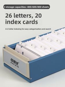KW-TRIO | Transparent Large Capacity Card Organizer Name Card Box
