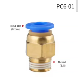 Power Plus PC Pneumatic Fitting Push In Fittings Male Thread Quick Connector 6mm 8mm 10mm 12mm