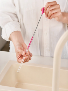 kochblume | Silicone Suction Straw Brush for Cups and Bottles