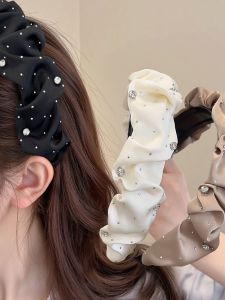 Elegant Wide Edge Hairband with Tooth Design Miniature Face Elevation Vintage Style Fashionable Hair Accessories