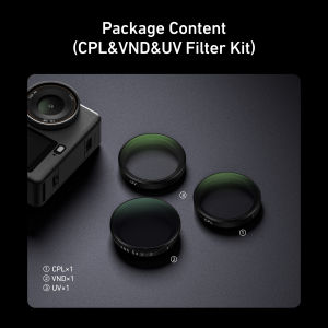 TELESIN Lens Filter for DJI OSMO Action 6 CPL ND8 ND16 ND32 UV VND Quick Release Filter Frame For DJI Action 6 Lens Filter Set