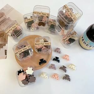 LD-C1267 Jepit Rambut Doff Mini Isi 10pcs Free Box Jedai Kecil Wanita / Jepitan Rambut Pita Anak