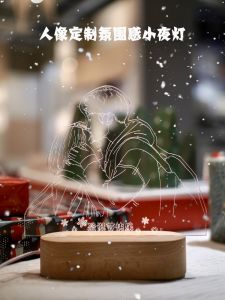 First Anniversary Gift Photo Customization for Girlfriend Boyfriend Wedding Birthday 520 Valentines Day Small Night Lamp