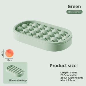 DEMING | Home Ice Ball Mould with Lid Food Grade Silicone Ice Tray