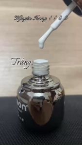 Sơn gel trắng sữa Mxbon Sơn móng tay gel đen trắng chính hãng