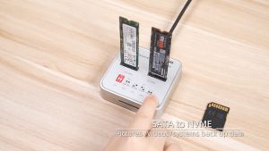 MAIWO 2Bay SSD Clone Docking Station Dual Protocols NVMe SSD SATA M2 Cloner type C 10Gbps to M.2 Enclosure NVMe Converter compatible PCIe and SATA M2 size 2230 2242 2260 2280 22110 - Lazada