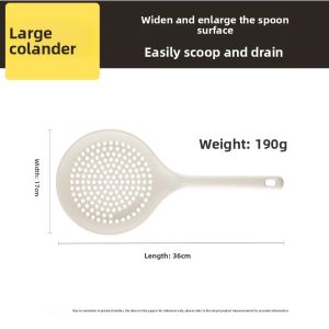 COOKER KING | Heat Resistant Kitchen Long Handle Spaghetti Pasta Ravioli Colander Large