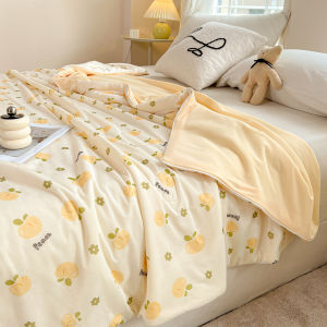 YALU | Cooling Ice Silk Summer Blanket For Air Conditioned Rooms Single Double Use Washable