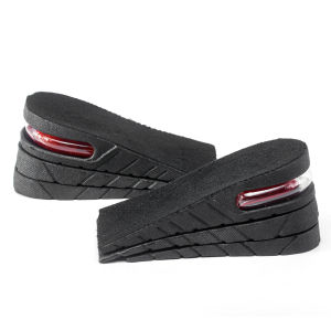 SOFEI 1 Pasang Insole Penambah Tinggi Bantalan Setengah Telapak Tangan Bantalan Udara 3 lapis 6cm