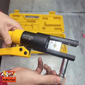 kìm bấm cos dây điện YQK-120kìm thủy lực 10-120mm²kìm bấm cos thuỷ lực 8 bộ khuôn épkìm ép cốt lục giác thủy lực