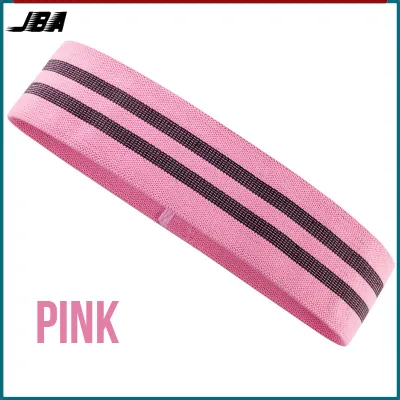 JBA Hip Exercise Stretch Band 60/90/120 Lbs Elastic Cotton Anti-slip Breathable Sweat-wicking Hip Resistance Band Butt Lift Thin Legs