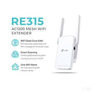 TP-Link RE315 AC1200 Mesh Wi-Fi Range Extender